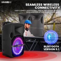 5 Core 10 inch PA Portable Bluetooth Party Speaker Karaoke Boombox + 2 Wireless Mics : ACTIVE HOME 10 2-MIC - Image 4