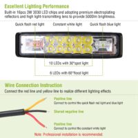 6" LED Light Bar 48W 5000lm Offroad Driving Spot Lights Work Light Pods - Image 4